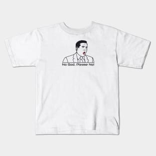 Michael scott no god please no Kids T-Shirt